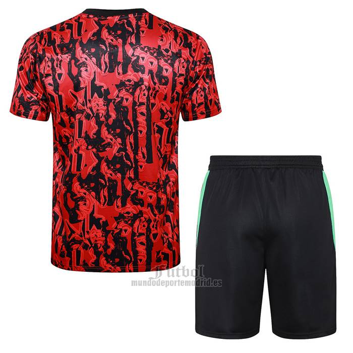 Chandal del Manchester United Manga Corta 2023-2024 Rojo - Pantalon Corto